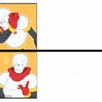 Papyrus hotline bling meme