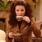 Fran Drescher Sips Tea, The Nanny