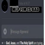 NEVER INSULT FIM | MLP FIM IS BAD | image tagged in discord message,mlp fim,ponies | made w/ Imgflip meme maker