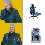 Welp, this is sparda's son, so. | image tagged in vergil drake | made w/ Imgflip meme maker