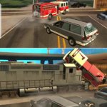 GTA SA Train vs Firetruck Meme