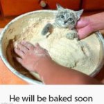 he will be baked soon meme