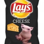 Lays Do Us A Flavor Blank Black | CHEESE; YUMMY! | image tagged in lays do us a flavor blank black | made w/ Imgflip meme maker