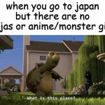ha | when you go to japan but there are no ninjas or anime/monster girls | image tagged in what is this place,japan,japanese,meanwhile in japan,anime | made w/ Imgflip meme maker
