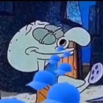 squidward smells cap meme