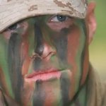 camouflage face paint  military
