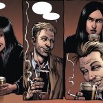 COMIC PANEL, FIVE SPEECH BALLOONS, CONSTANTINE