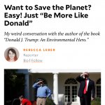 Donald Trump an environmental hero