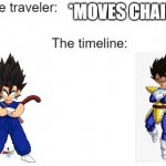 Time Traveler | *MOVES CHAIR* | image tagged in time traveler | made w/ Imgflip meme maker
