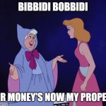 US Government in a Nutshell | BIBBIDI BOBBIDI; YOUR MONEY'S NOW MY PROPERTY | image tagged in cinderella fairy godmother | made w/ Imgflip meme maker