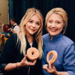 Hilary Clinton donut big hole small hole