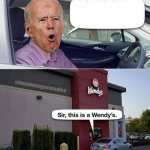 Joe Biden at Wendy's