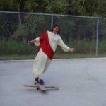 Jesus skateboard