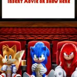 Sonic Tails and Knuckles watching a movie