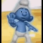 smurf dancing GIF Template