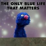 The only blue life that matters meme