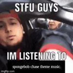 spongebob music do be a banger tho. | spongebob chase theme music. | image tagged in gifs,spongebob | made w/ Imgflip video-to-gif maker