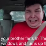 Smelly | When your brother farts In The car, locks the windows and turns up the heat. | image tagged in gifs,funny | made w/ Imgflip video-to-gif maker