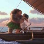 Moana - Toss off boat funny humor GIF Template