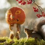 Pumpkinhead Squirrel