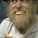 Funny Dentures toothless beard fire JPP GIF Template