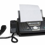 Fax machine template