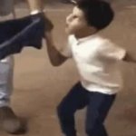 Angry child ready to fight GIF Template