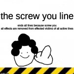 the screw you line meme