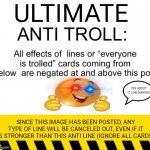 Ultimate Anti Troll meme