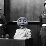 Thomas was eventually held to account for his war crimes | image tagged in nuremberg,thomas | made w/ Imgflip meme maker
