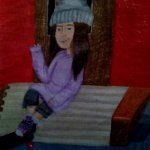 Beanie girl drawing (a character my friend made) | image tagged in skateboarding,grunge,drawing,cartoon,trending,trending now | made w/ Imgflip meme maker