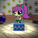 Paige standing on the Box in the Tempo Pre-School logo meme