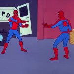 double spidermen GIF Template