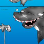 Jaws Meets Megalodon meme template