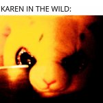Bunny with a Knife Meme | GAY BOY: EXISTS; KAREN IN THE WILD: | image tagged in bunny with a knife,memes,karens | made w/ Imgflip meme maker