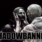 Shadowbanned | SHADOWBANNED | image tagged in natalie portman gagged by thor god butcher,memes,funny,twitter,banned | made w/ Imgflip meme maker