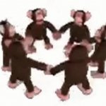 Monke go spin GIF Template