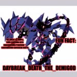 Daybreak Death the Demigod Shadowborn Daybreak Eternal announce meme