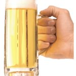 Hand holding beer