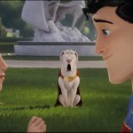 Krypto shocked about Superman and Lois meme
