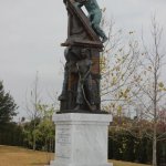 "Monument to the Latino Worker" by Franco Alessandrini.