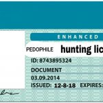 pedophile-hunting-license template meme