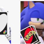 Sonic Uno draw 25 cards