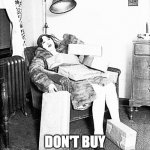 Xmas shopping warning | REMEMBER; DON'T BUY FROM FACEBOOK ADS | image tagged in tired shopper | made w/ Imgflip meme maker