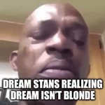 Dreams | DREAM STANS REALIZING DREAM ISN’T BLONDE | image tagged in gifs,dream | made w/ Imgflip video-to-gif maker