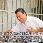 "Classic" rock | WHEN YOU WATCH MUSIC VIDEOS FROM THE 90'S AND THEY LOOK LIKE THEY WERE FILMED BY THOMAS EDISON. | image tagged in heart attack,90's,music,classic rock | made w/ Imgflip meme maker