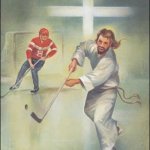 jesus hockey | PICK   A   SIDE! YOU   CAN’T   HELP   BOTH   TEAMS   WIN! | image tagged in jesus hockey | made w/ Imgflip meme maker