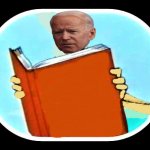 Template of Biden reading book meme