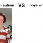 girls with autism vs boys with autism