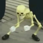 dancing skeleton GIF Template